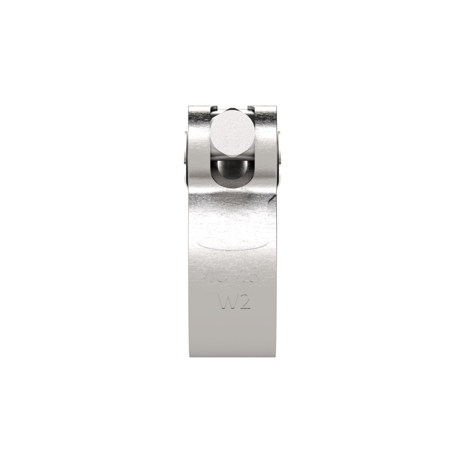 RIEGLER Gelenkbolzenschelle, Edelstahl 1.4301 (W4), 74 - 79 mm, 24 mm Produktbild img3 L