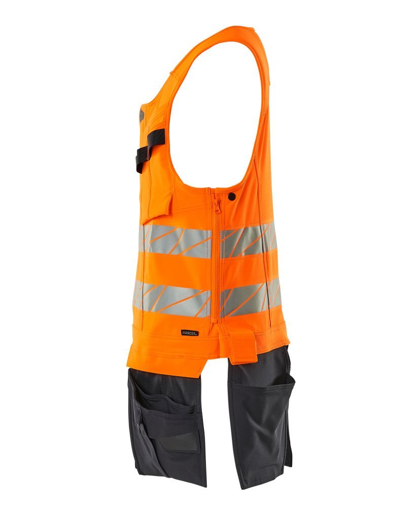 Mascot Werkzeugweste, ULTIMATE STRETCH Werkzeugweste Größe 2XL, hi-vis orange/schwarzblau Produktbild img2 L