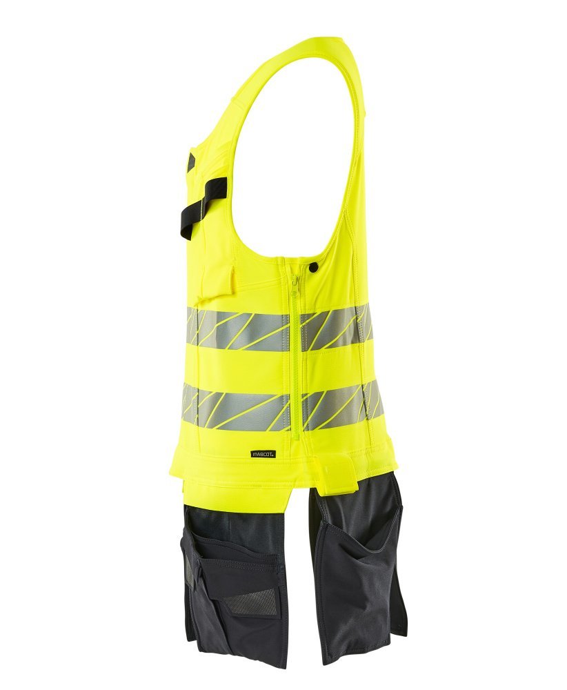 Mascot Werkzeugweste, ULTIMATE STRETCH Werkzeugweste Größe 2XL, hi-vis gelb/schwarzblau Produktbild img2 L