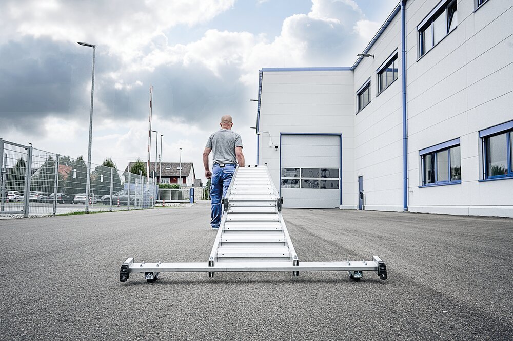 'roll-fix' Leiter-Rollen Ausführung werksseitige Montage Produktbild img2 L