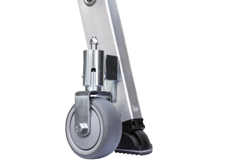 Stufen-Stehleiter beidseitig begehbar mit Rollen 2x12 Stufen Produktbild img3 L