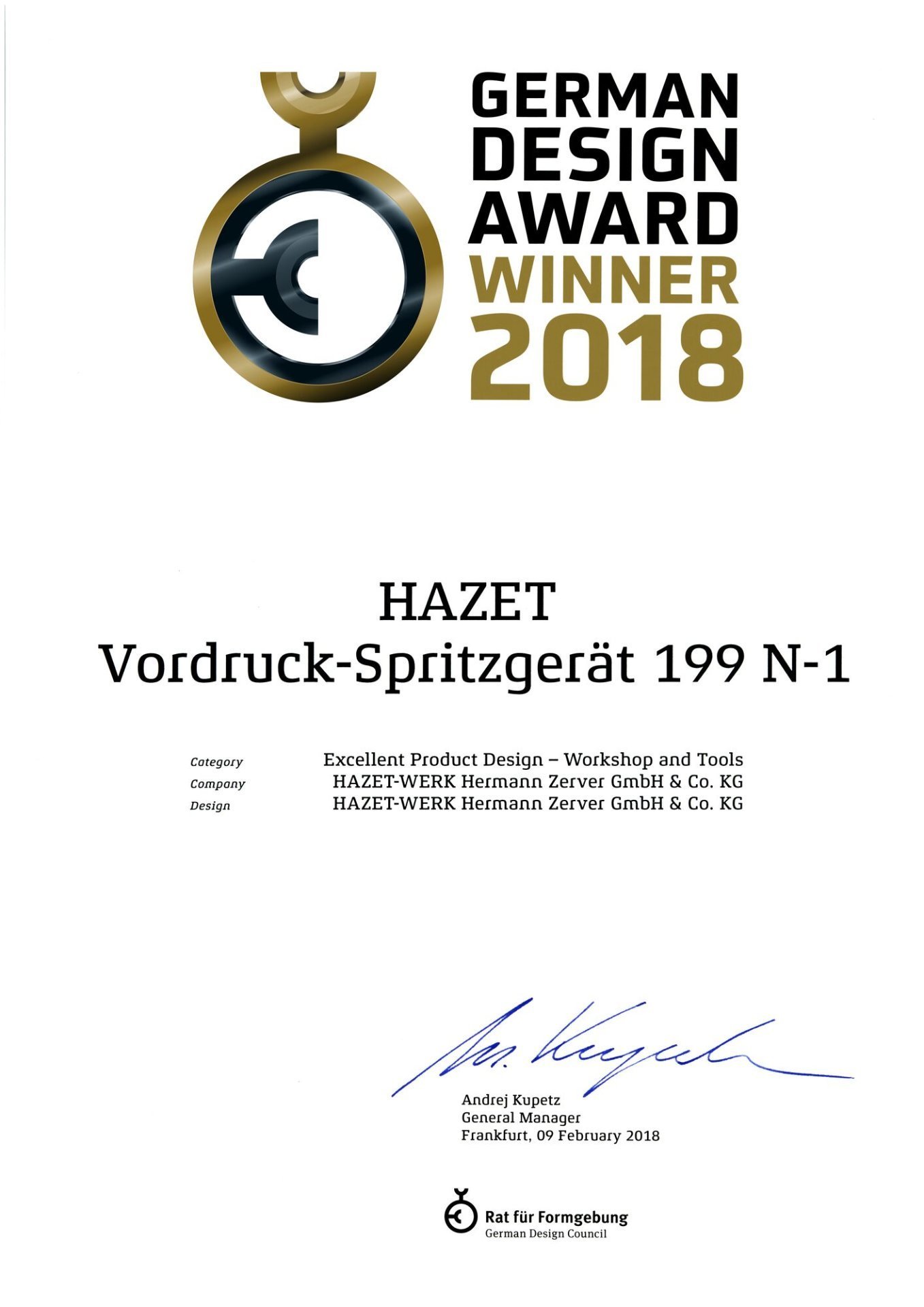 HAZET Pumpsprühflasche 199N-1 ∙ 1 l Produktbild img6 L