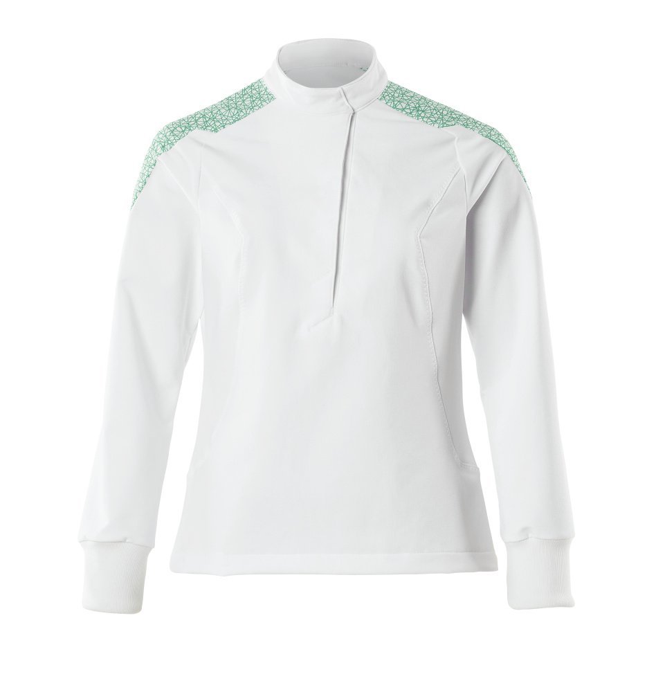 Schlupfkasack, Damen, ULTIMATE STRETCH Schlupfskasack Größe 6XL, weiss/grasgrün Produktbild img1 L
