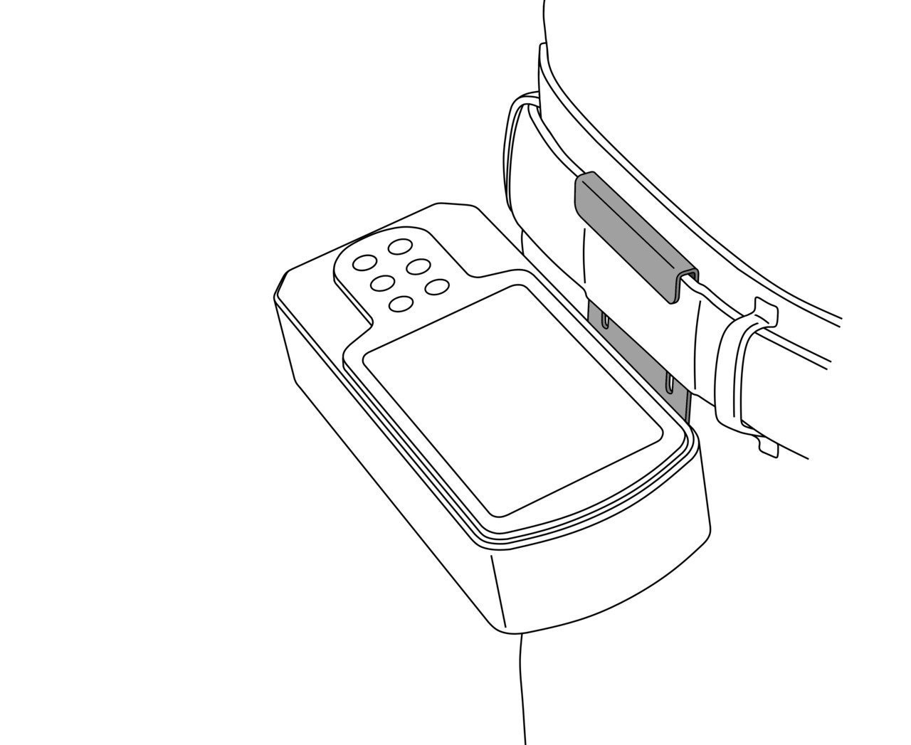 GEDORE ETQR G E-torc Q Displayeinheit Gürtelhalter Produktbild img2 L