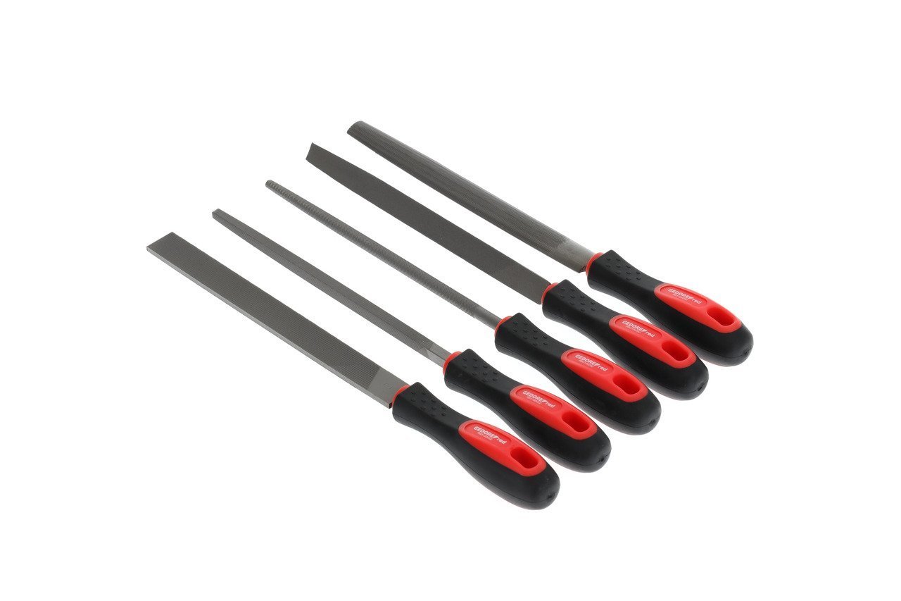 GEDORE R93000005 Feilensatz 3-kant + 4-kant + Flach + Rund + Halb 5-teilig Produktbild img3 L