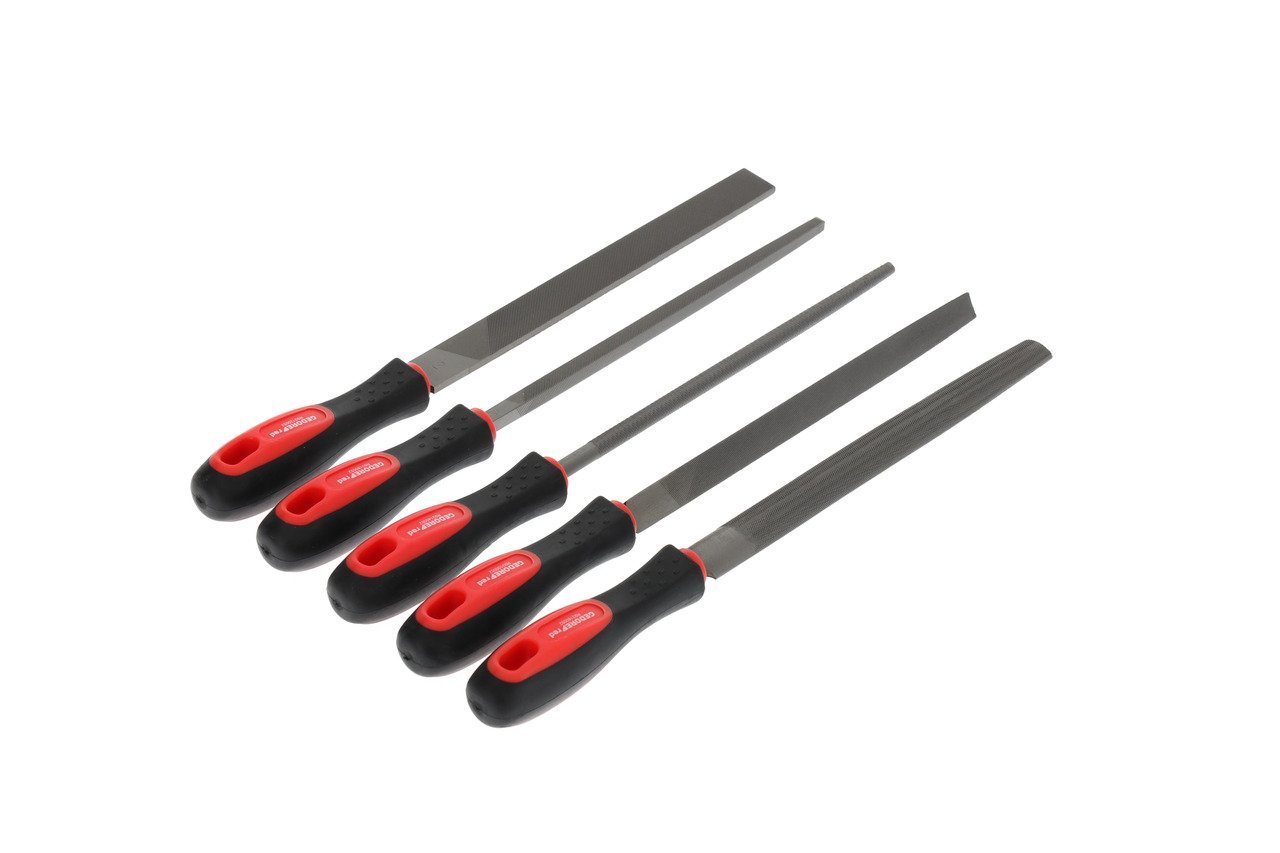 GEDORE R93000005 Feilensatz 3-kant + 4-kant + Flach + Rund + Halb 5-teilig Produktbild img4 L