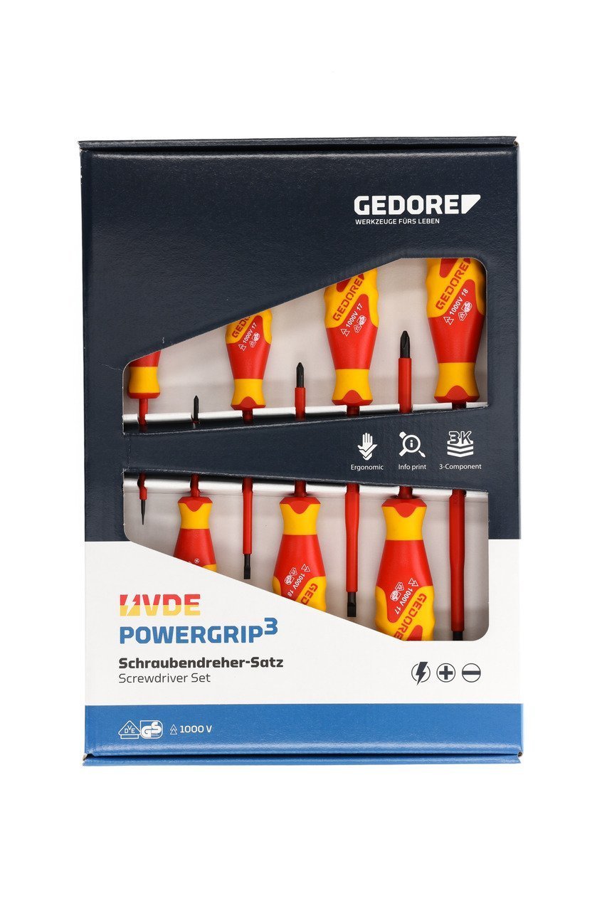 GEDORE VDE 2170-2160 PH-077 VDE-Schraubendreher-Satz 7teilig IS 2,5-6,5 PH 0-2 Produktbild img3 L