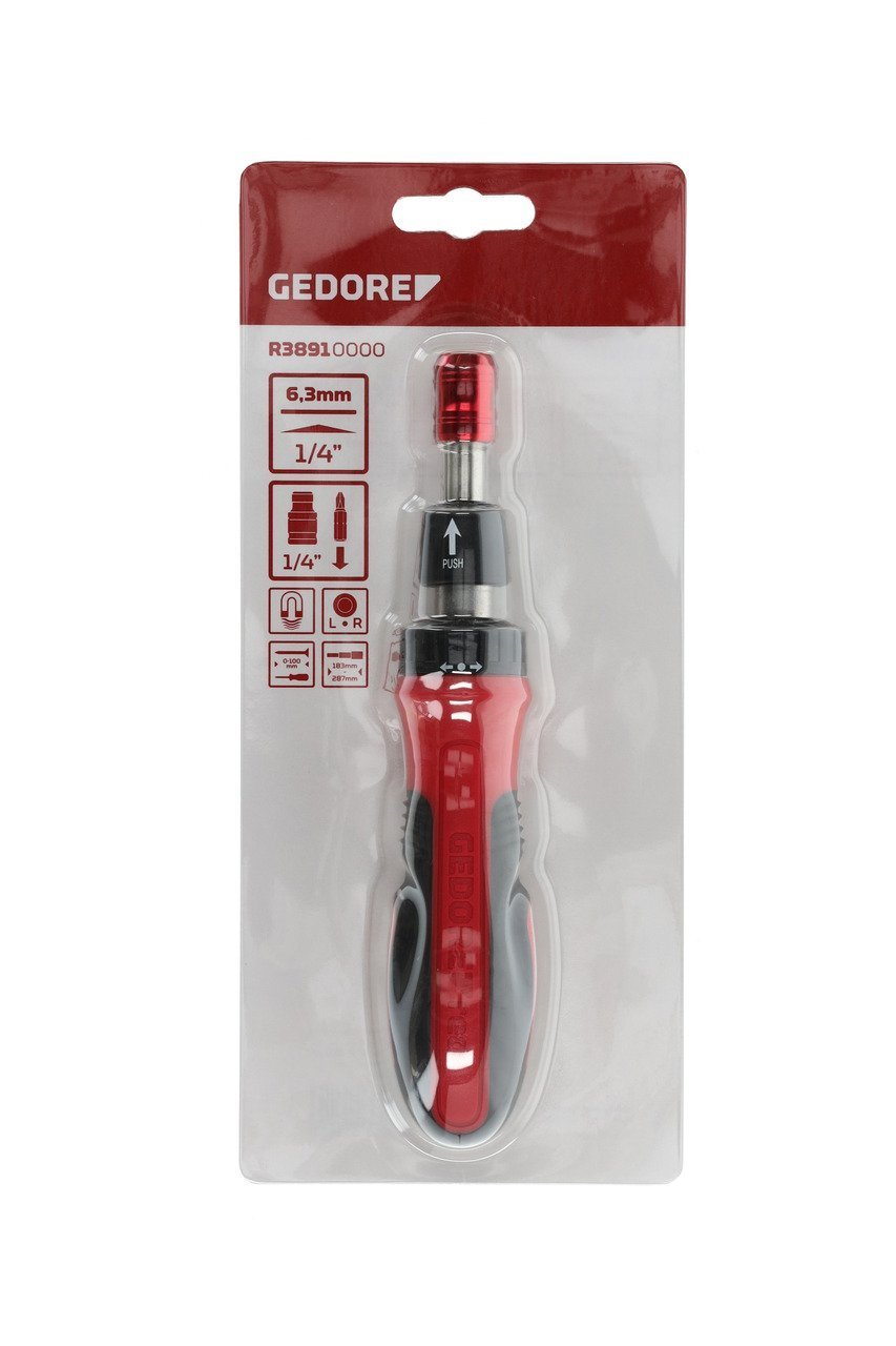 GEDORE R38910000 Knarrenschraubendreher Bit-Fix.Teleskop 1/4" Produktbild img7 L