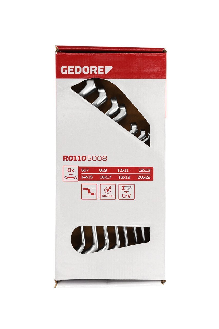 GEDORE R01105008 Doppelringschlüssel Satz SW6-22 mm 8-teilig Produktbild img6 L