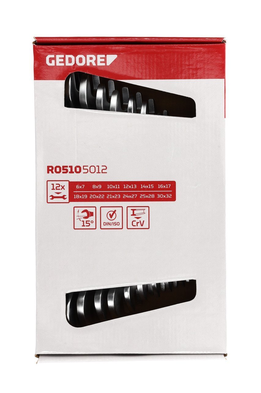 GEDORE R05105012 Doppelmaulschlüssel Satz SW6-32 mm 12-teilig Produktbild img6 L