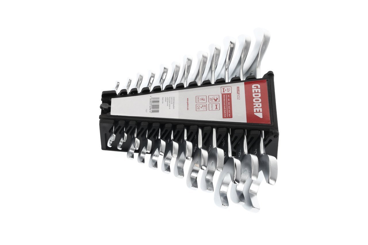 GEDORE R05125012 Doppelmaulschlüssel Satz kurz SW6-32 mm 12-teilig Produktbild img3 L