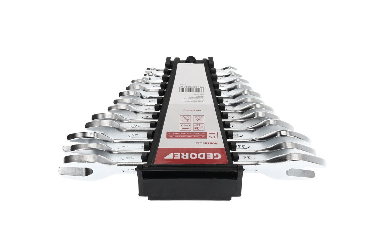GEDORE R05125012 Doppelmaulschlüssel Satz kurz SW6-32 mm 12-teilig Produktbild img4 L