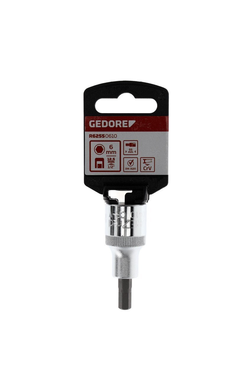 GEDORE R62550610 Schraubendrehereinsatz 1/2" 6 mm Länge 55 mm Produktbild img7 L