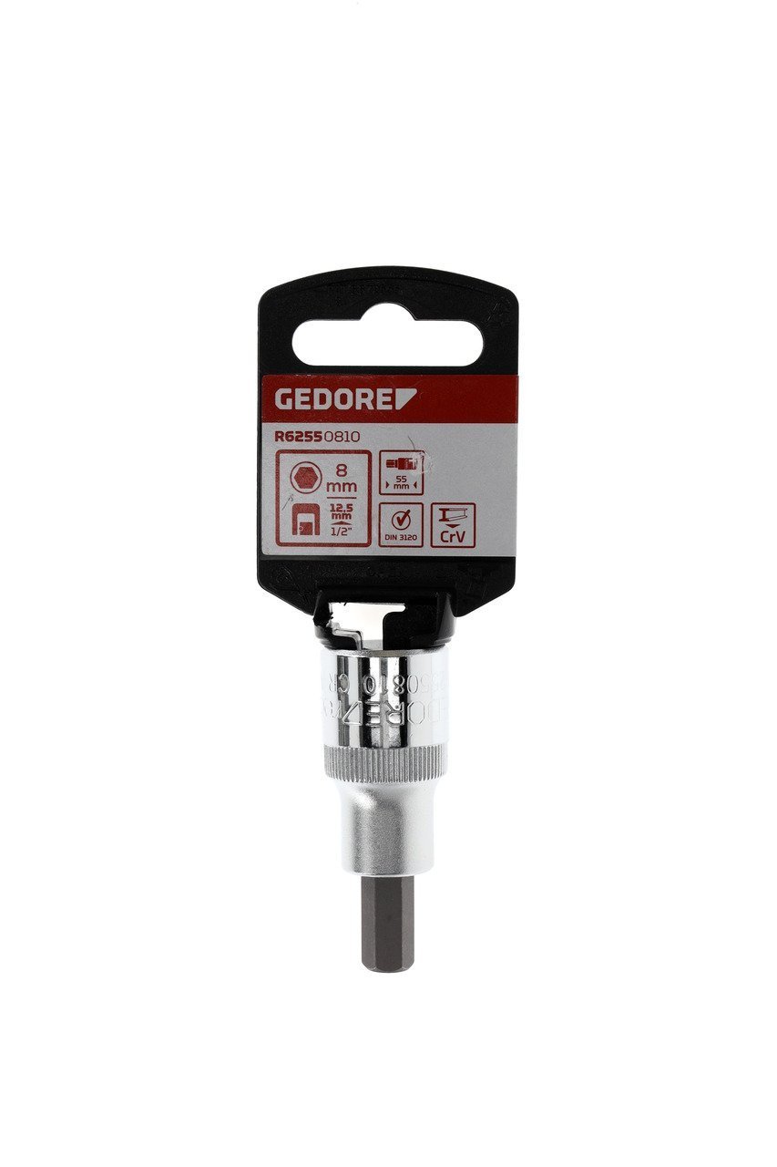 GEDORE R62550810 Schraubendrehereinsatz 1/2" 8 mm Länge 55 mm Produktbild img7 L