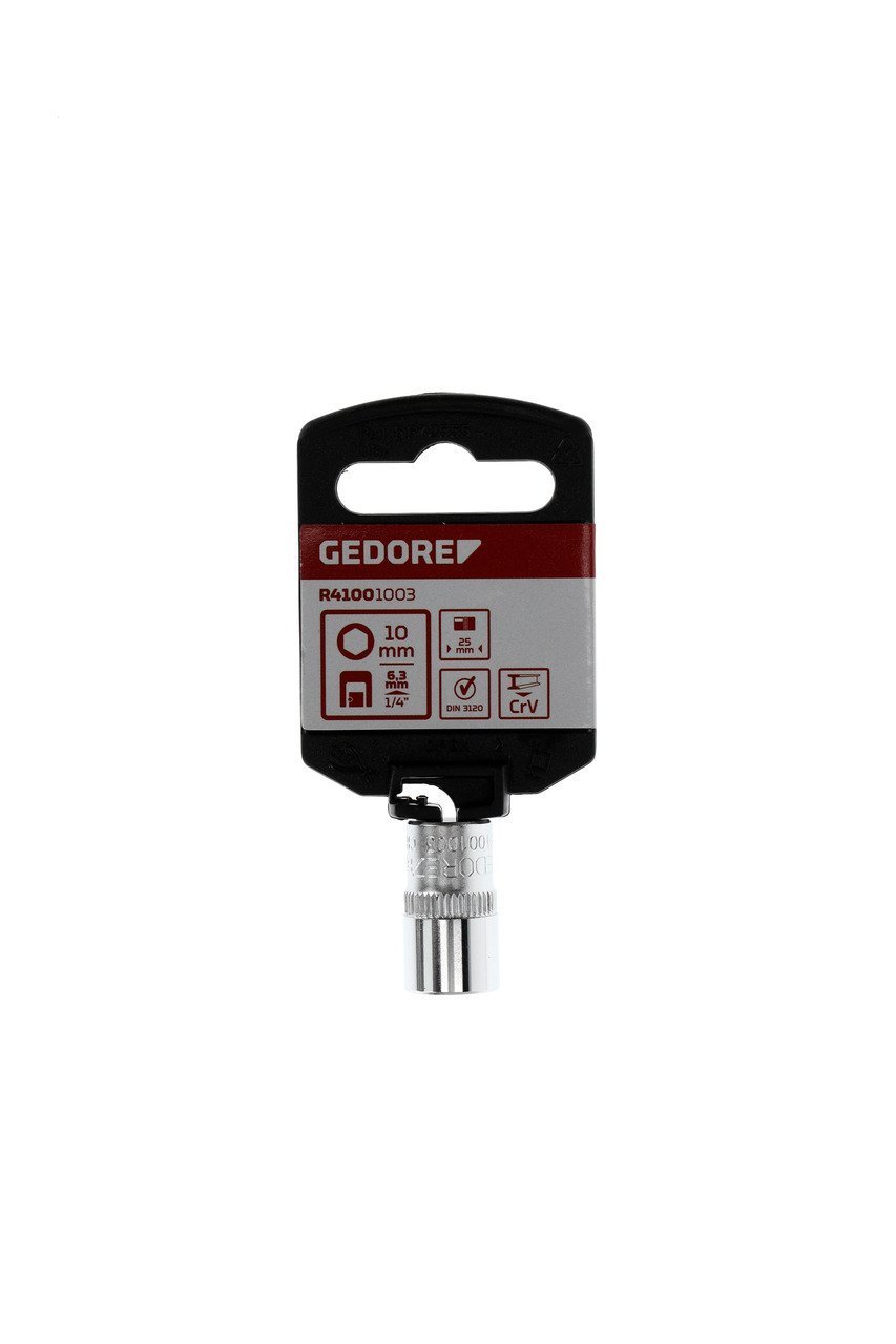 GEDORE R41001003 Steckschlüsseleinsatz 1/4" 6-kant 10 mm Länge 25 mm Produktbild img7 L