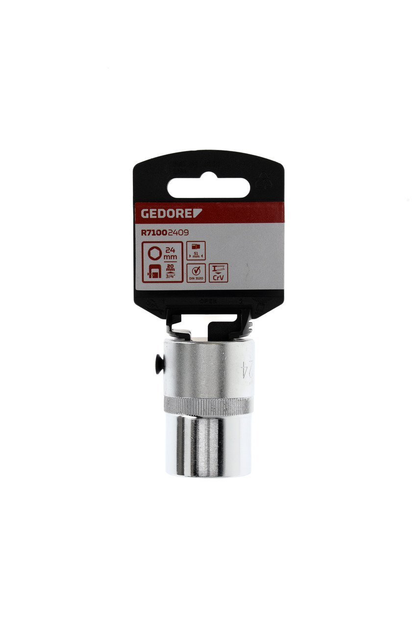 GEDORE R71002409 Steckschlüsseleinsatz 3/4" 6-kant 24 mm Länge 52 mm Produktbild img7 L