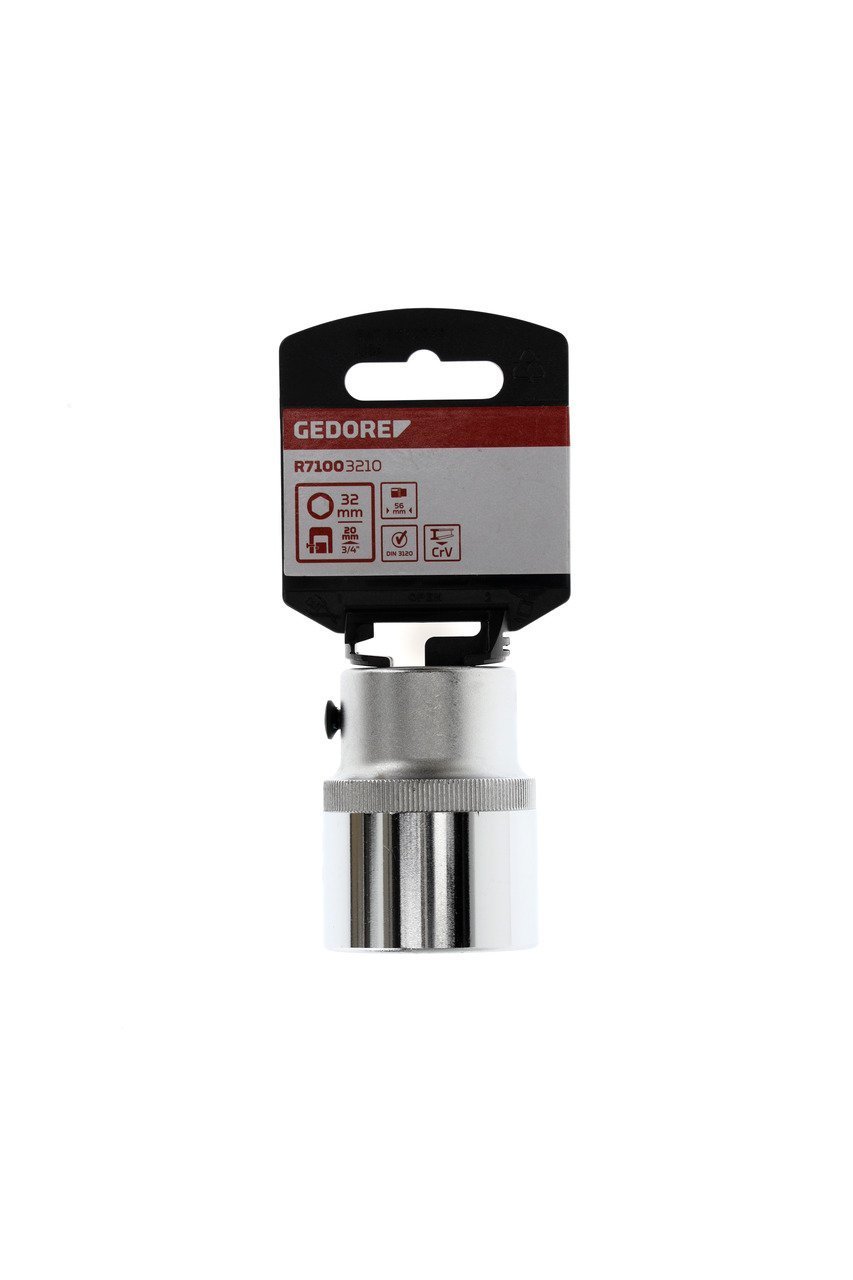 GEDORE R71003210 Steckschlüsseleinsatz 3/4" 6-kant 32 mm Länge 56 mm Produktbild img7 L