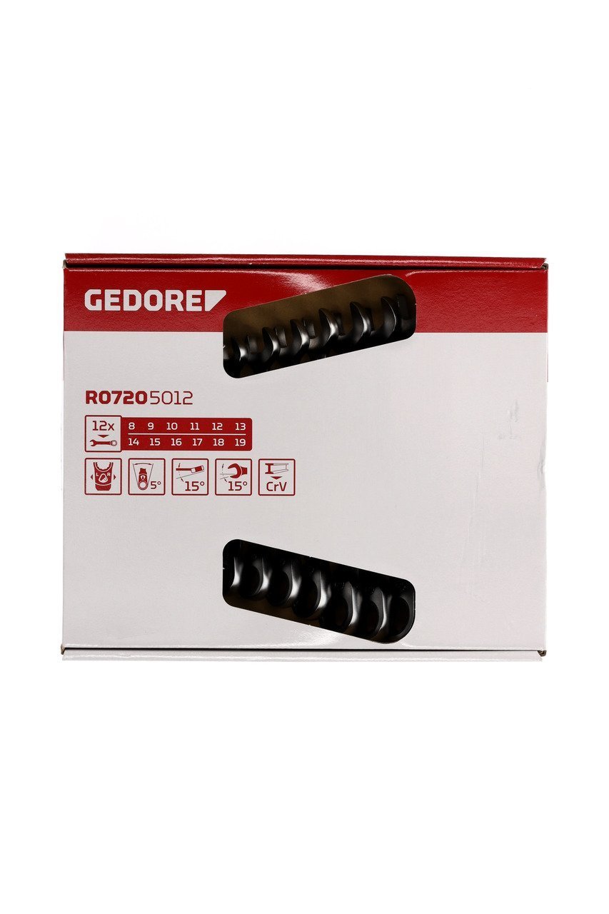 GEDORE R07205012 Ringratschenmaulschlüssel Satz SW8-19 mm 12-teilig Produktbild img6 L
