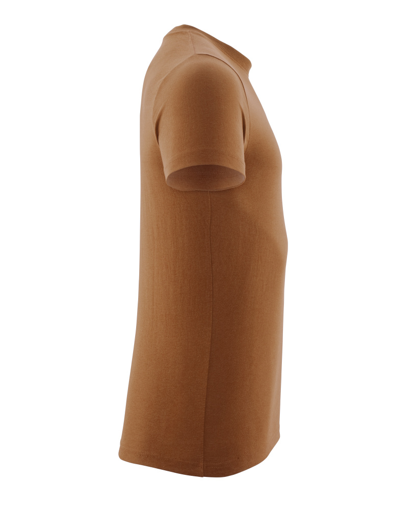 T-Shirt, moderne Passform T-shirt Größe 4XLONE, Nussbraun Produktbild img4 L