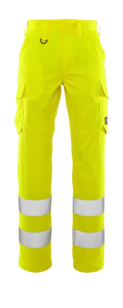 Hose, Schenkeltaschen, einfarbig Hose Größe 76C42, hi-vis gelb Produktbild img1 L