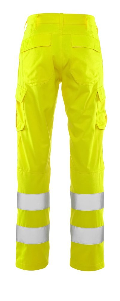 Hose, Schenkeltaschen, einfarbig Hose Größe 76C42, hi-vis gelb Produktbild img3 L