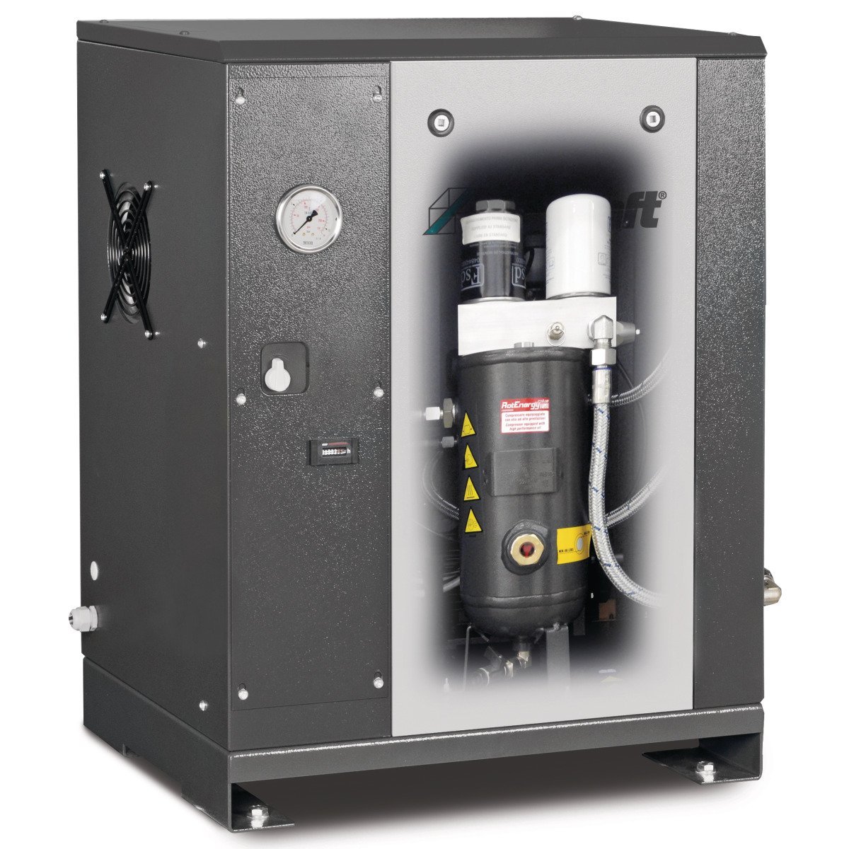 Aircraft Schraubenkompressor mit Rippenbandriemenantrieb (Bodeninstallation) A-MICRO SE 4.0-10 Produktbild img4 L