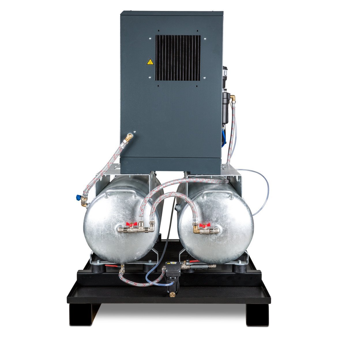 Aircraft Druckluft-Zentrale mit 2x100 l Behälter, Kältetrockner, automatischem Kondensatableiter, Vorfilter und Kondensataufbereiter zur Ölwasser-Trennung Airc Produktbild img2 L