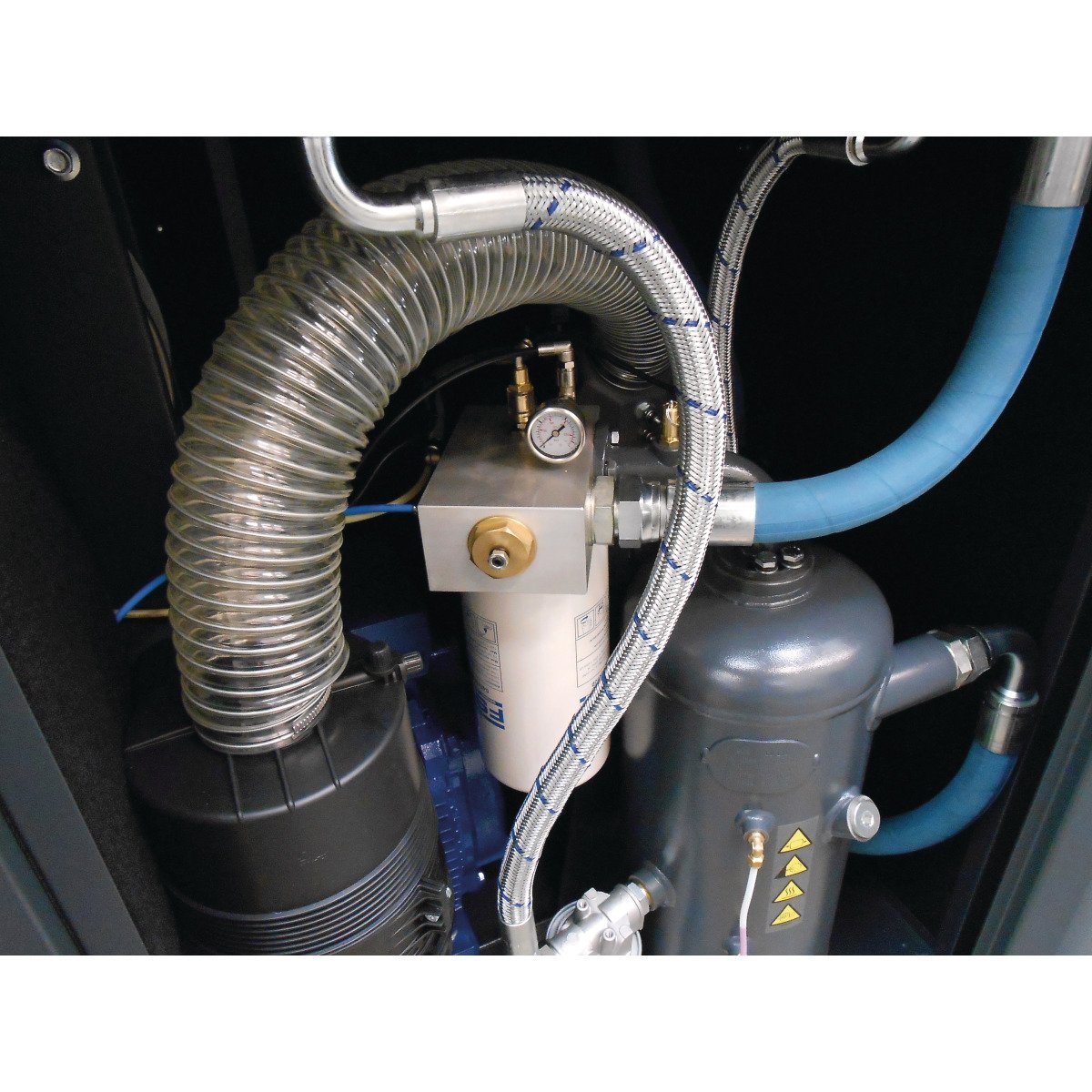 Aircraft Schraubenkompressor mit Rippenbandriemenantrieb (Bodeninstallation mit Frequenzregelung) A-PLUS 75-10 VS Produktbild img2 L