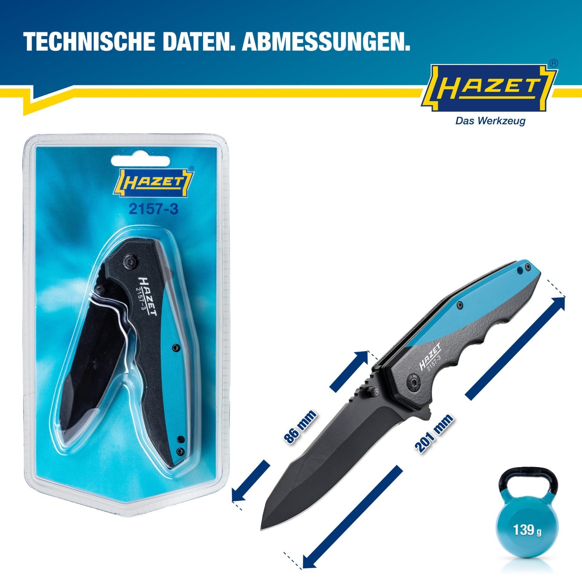 HAZET Klappmesser 2157-3 ∙ 201 mm Produktbild img7 L
