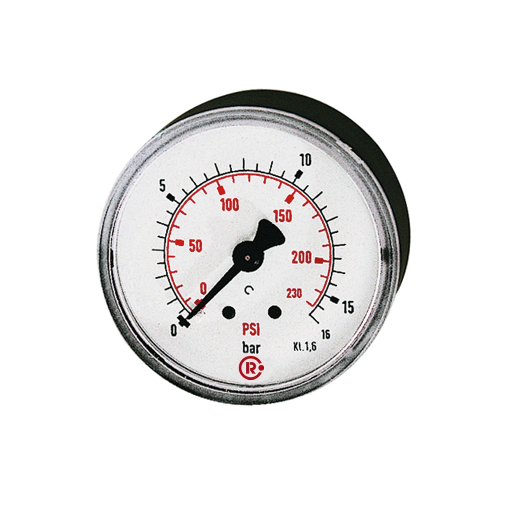 Standardmano, Kunststoff, G 1/8 hinten, 0 - 10,0 bar/145 psi, Ø40 Produktbild img1 L