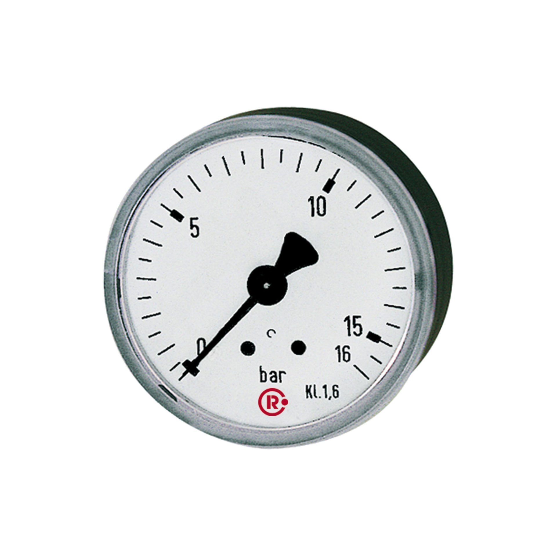 Standardmanometer, Stahlblechgeh., G 1/8 hinten, 0-10,0 bar, Ø 40 Produktbild img1 L