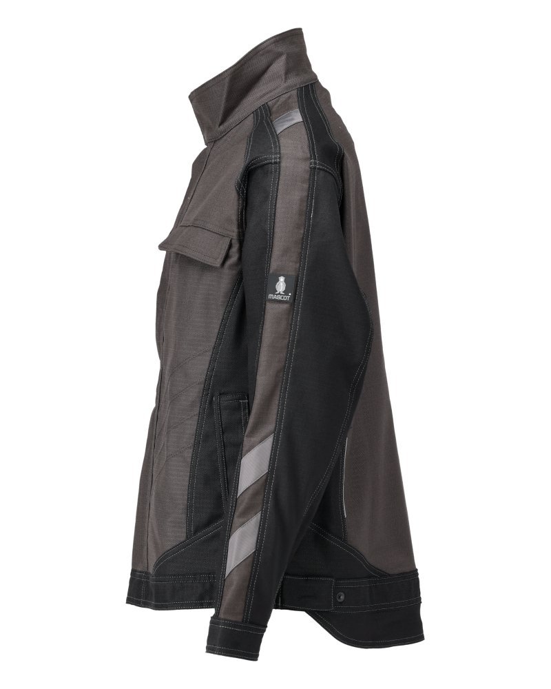 Jacke, cotton+ Arbeitsjacke Größe L, dunkelanthrazit/schwarz Produktbild img2 L