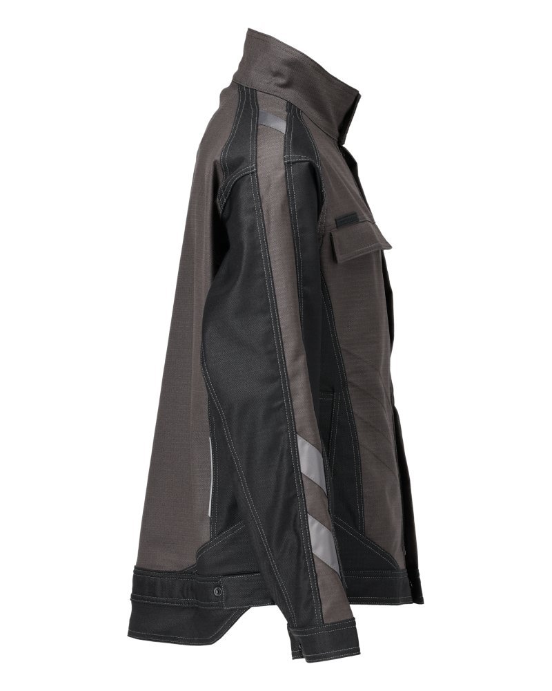 Jacke, cotton+ Arbeitsjacke Größe L, dunkelanthrazit/schwarz Produktbild img4 L