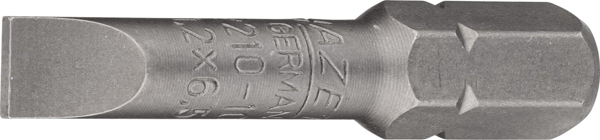 HAZET Bit 2210-10 ∙ 5/16 Zoll (8 mm) Sechskant massiv ∙ Schlitz Profil ∙ SW 1,2 x 6,5 mm Produktbild img1 L