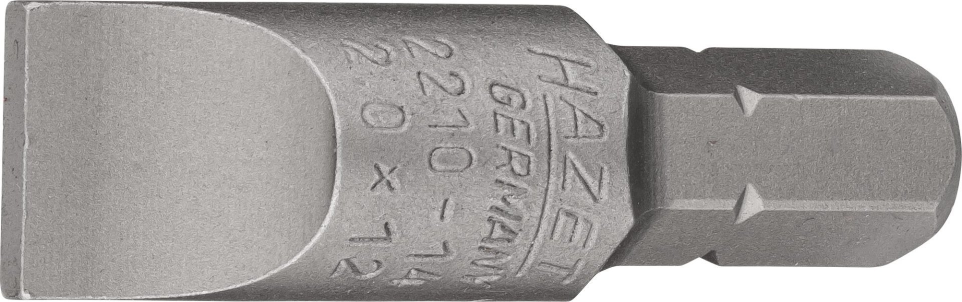 HAZET Bit 2210-14 ∙ 5/16 Zoll (8 mm) Sechskant massiv ∙ Schlitz Profil ∙ SW 2 x 12 mm Produktbild img1 L