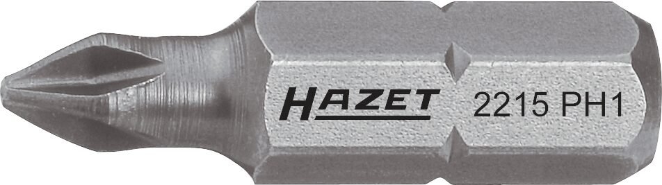HAZET Bit 2215-PH1 ∙ 1/4 Zoll (6,3 mm) Sechskant massiv ∙ Kreuzschlitz Profil PH ∙ SW PH1 Produktbild img1 L