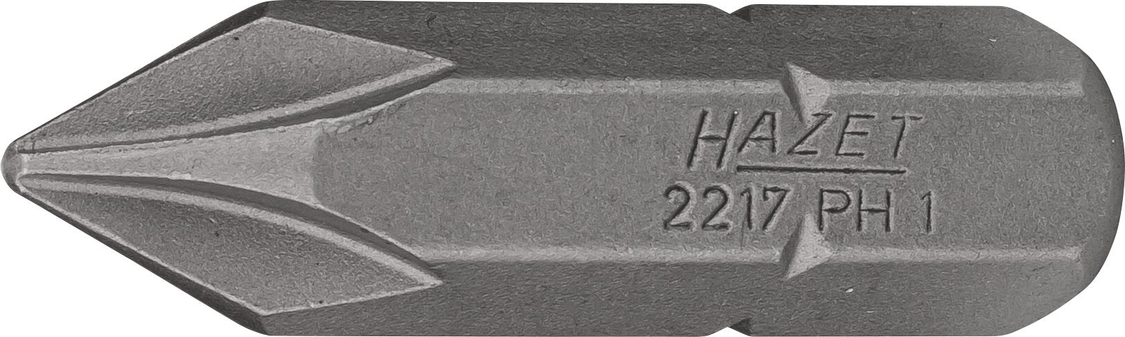 HAZET Bit 2217-PH1 ∙ 5/16 Zoll (8 mm) Sechskant massiv ∙ Kreuzschlitz Profil PH ∙ SW PH1 Produktbild img1 L