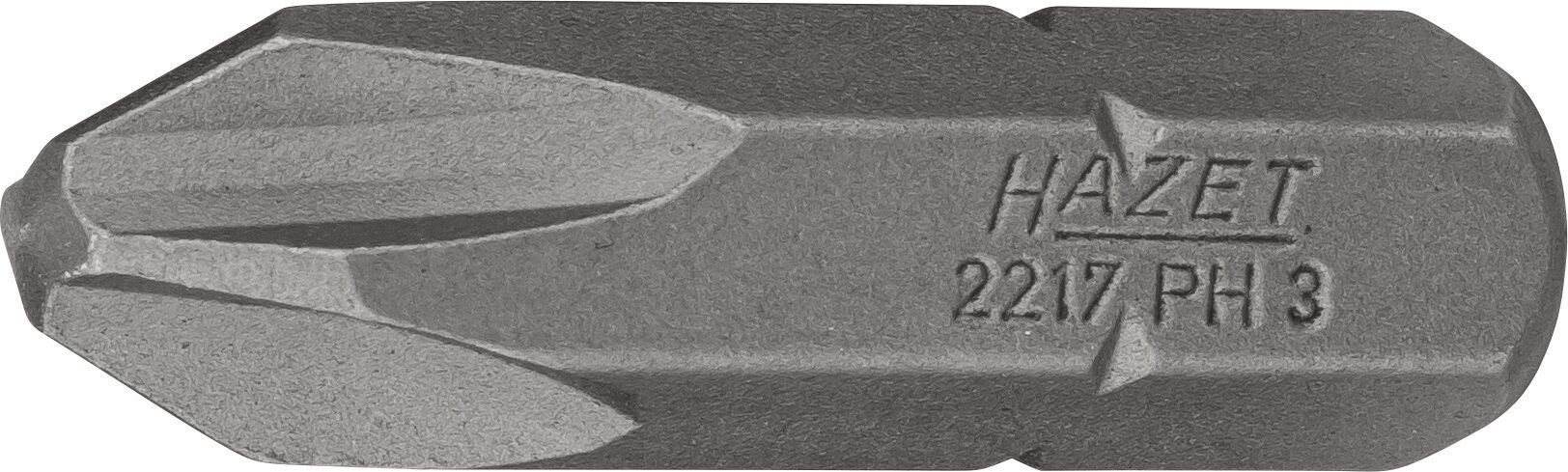 HAZET Bit 2217-PH3 ∙ 5/16 Zoll (8 mm) Sechskant massiv ∙ Kreuzschlitz Profil PH ∙ SW PH3 Produktbild img1 L