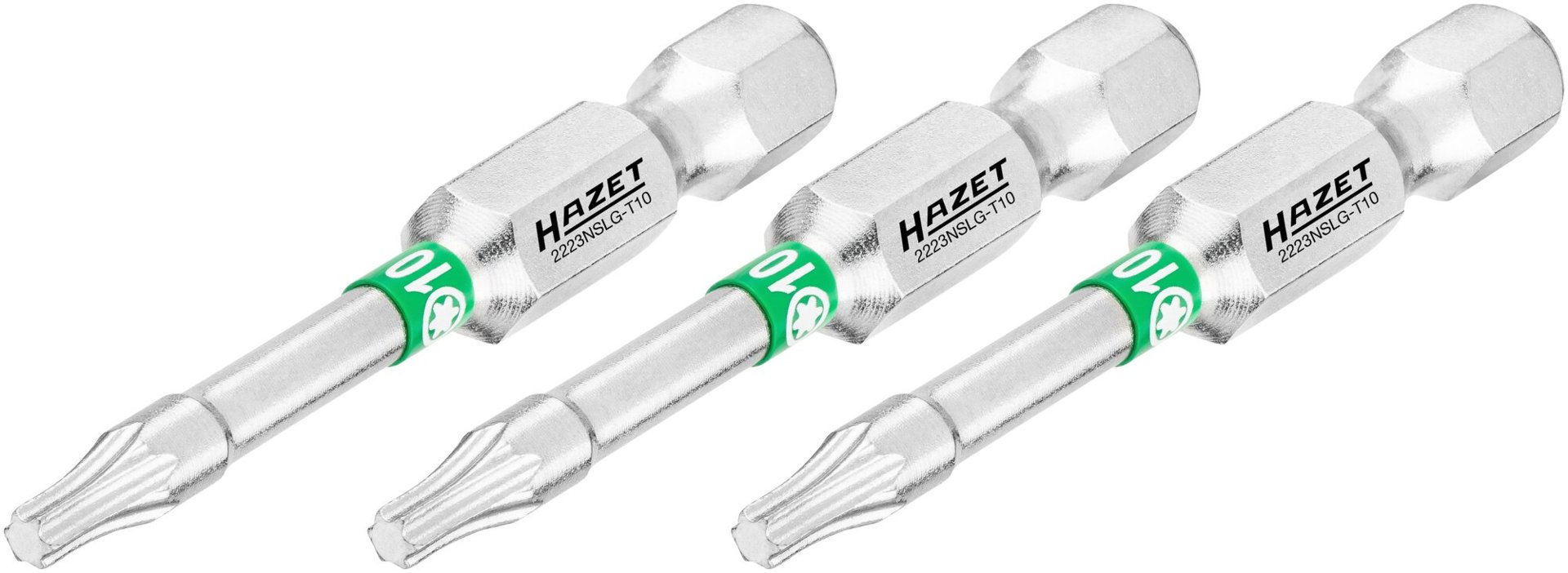 Bit 2223NSLG-T10/3 ∙ 1/4 Zoll (6,3 mm) Sechskant massiv ∙ Innen TORX® Profil ∙ 3-teilig ∙ SW T10 Produktbild img1 L
