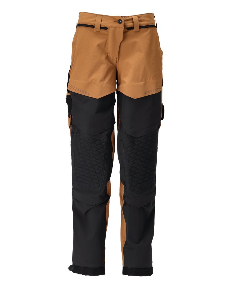 Hose mit Knietaschen, Damen Hose Größe 82C50, nussbraun/schwarz Produktbild img1 L