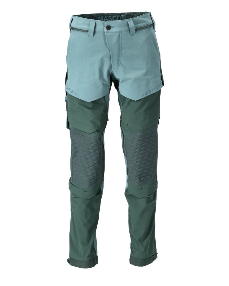 Hose, Knietaschen, Stretch, leicht Hose Größe 90C49, helles waldgrün/waldgrün Produktbild img1 L