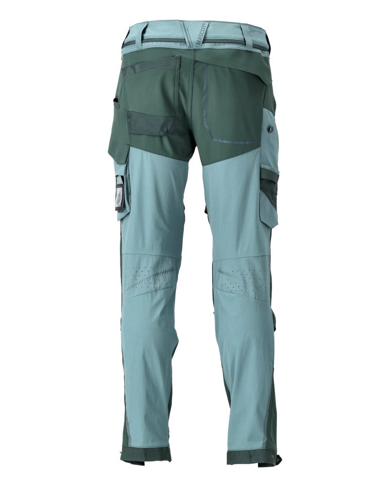 Hose, Knietaschen, Stretch, leicht Hose Größe 90C49, helles waldgrün/waldgrün Produktbild img3 L