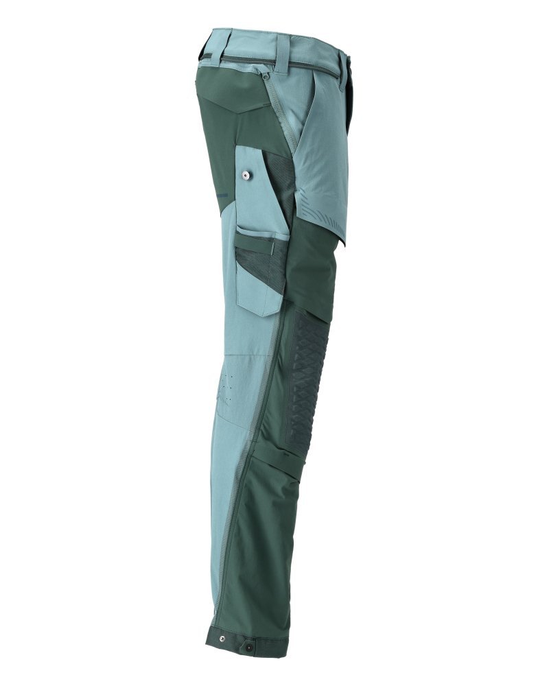 Hose, Knietaschen, Stretch, leicht Hose Größe 90C49, helles waldgrün/waldgrün Produktbild img4 L