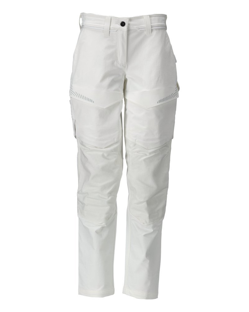Hose mit Knietaschen, Damen Hose Größe 82C38, weiss Produktbild img1 L
