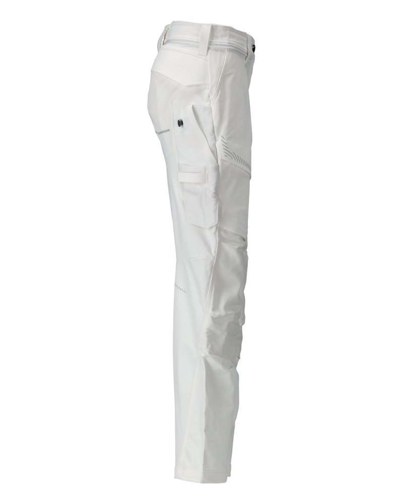 Hose mit Knietaschen, Damen Hose Größe 82C38, weiss Produktbild img4 L