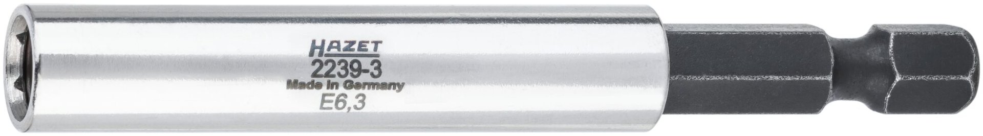 HAZET Adapter 2239-3 ∙ 1/4 Zoll (6,3 mm) Sechskant massiv ∙ 1/4 Zoll (6,3 mm) Sechskant hohl ∙ Länge: 75 mm Produktbild img1 L
