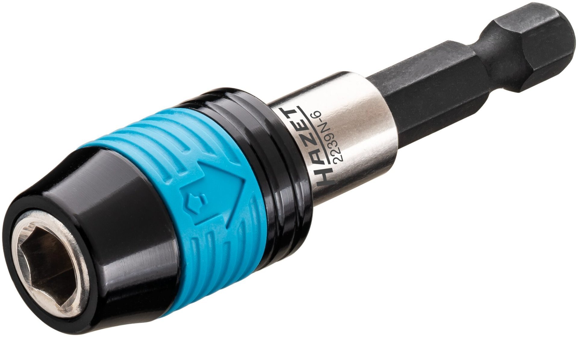 HAZET Adapter mit Schnellwechselfunktion 2239N-6 ∙ 1/4 Zoll (6,3 mm) Sechskant massiv ∙ 1/4 Zoll (6,3 mm) Sechskant hohl ∙ Länge: 60 mm Produktbild img5 L