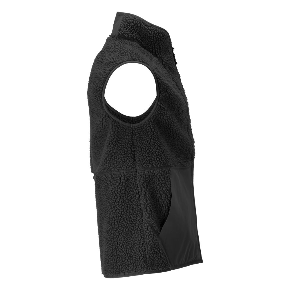 Faserpelz Weste mit Reißverschluss Thermoweste Größe 3XL, schwarz Produktbild img4 L
