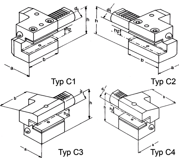 Axial-Werkzeughalter Typ C2 (links) VDIC216 12x44 Produktbild img1 L