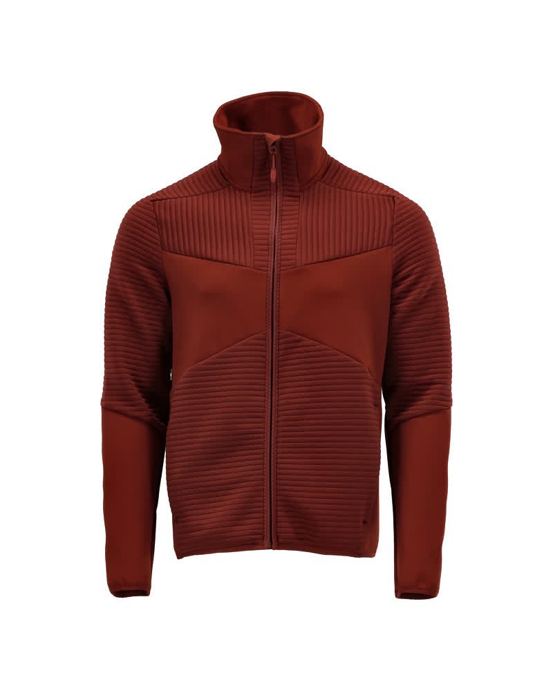 Fleecepullover mit Reißverschluss Microfleecejacke Größe 3XL, Herbstrot Produktbild img1 L